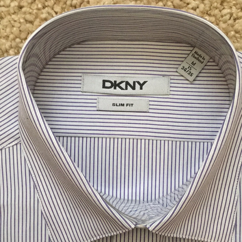 DKNY slim fit 15” 34/35 dress shirt - Picture 3 of 3